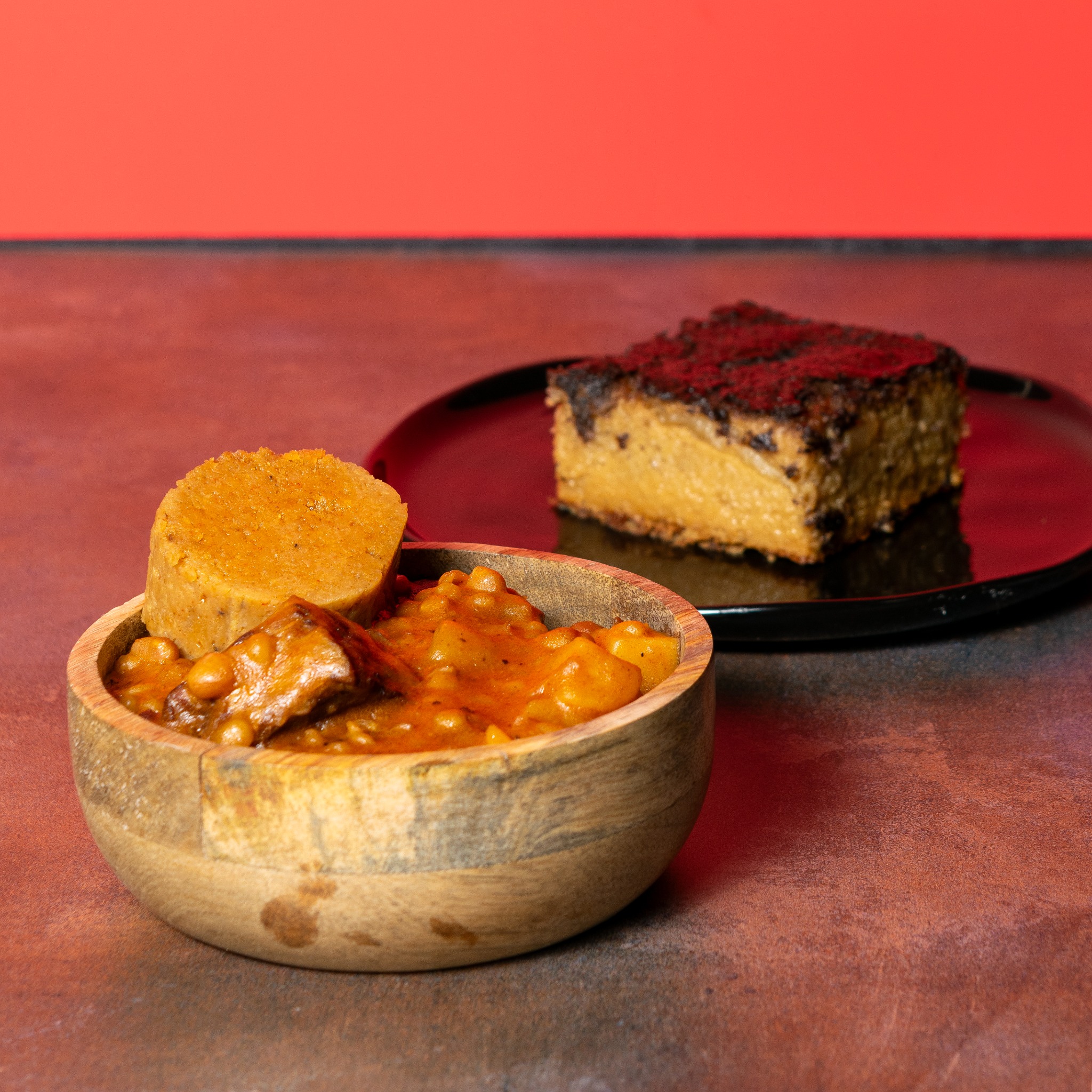 Chulent, kishka and potato kugel from Sruly's