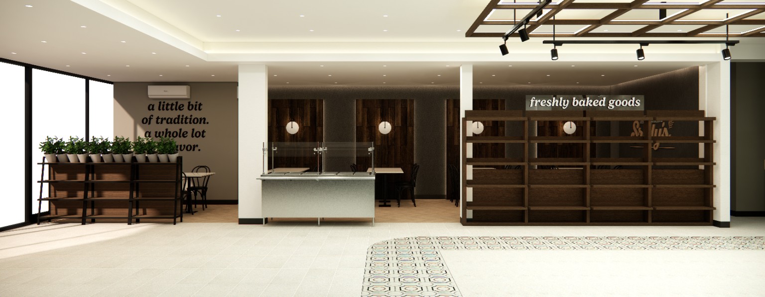 Sruly's Shabbos and bakery display area